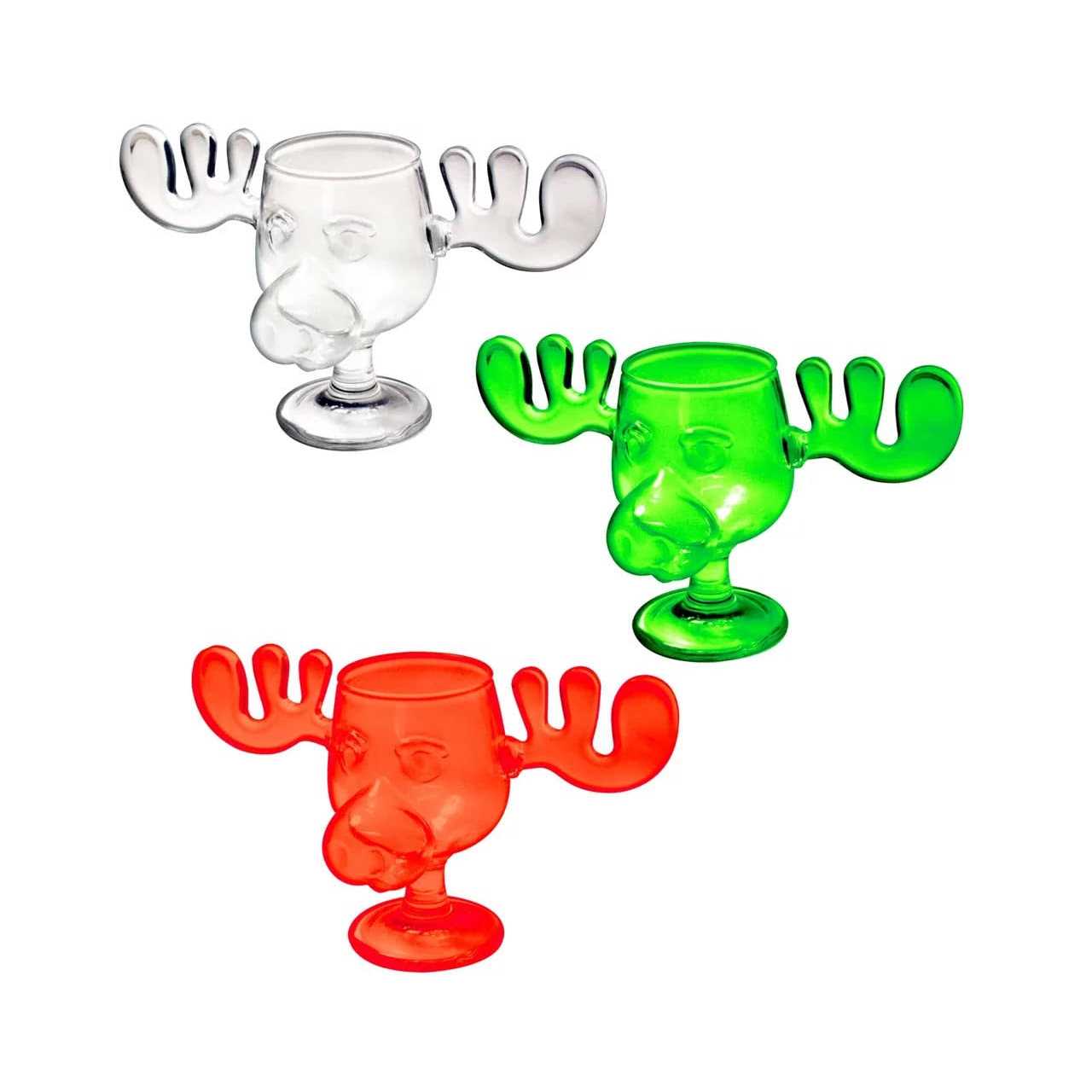 National Lampoon’s Christmas Vacation Moose Mug Acrylic Mini Glass 3 Pack
