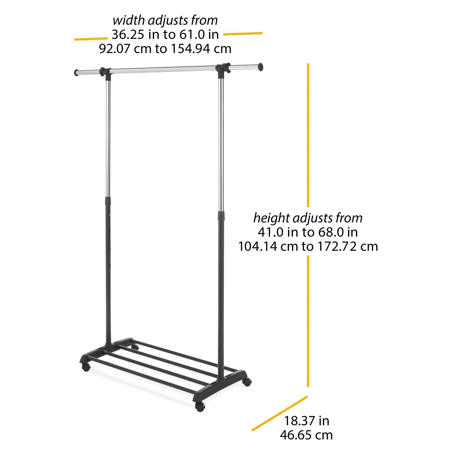 Whitmor Deluxe Adjustable Garment Rack