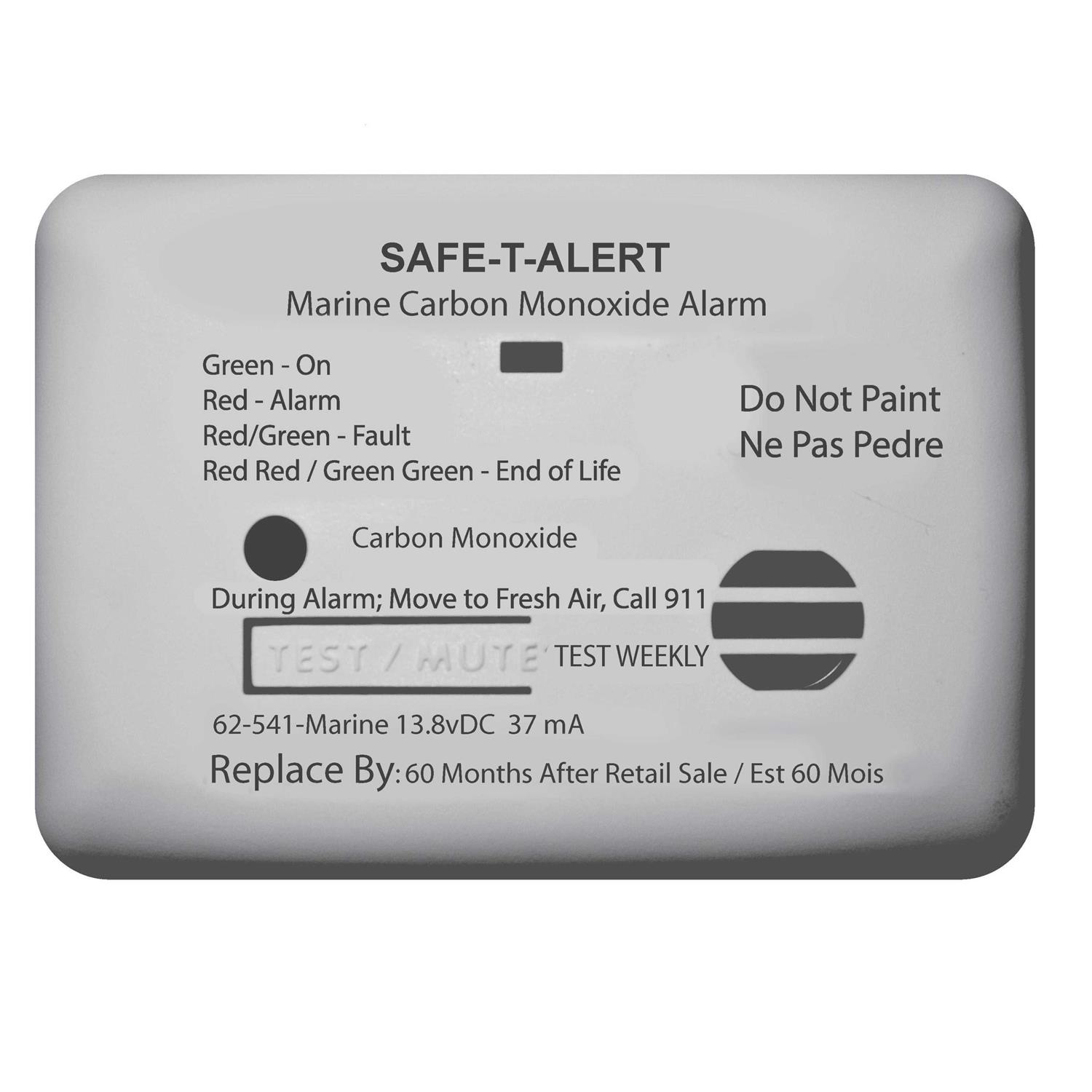 Safe-T-Alert 62 Series Carbon Monoxide Alarm 62-541-MARINE