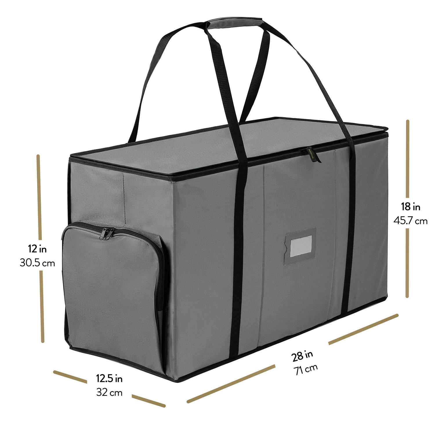 Zober Super Rigid 2-in-1 Christmas Ornament Storage Box & Xmas Figurine Container