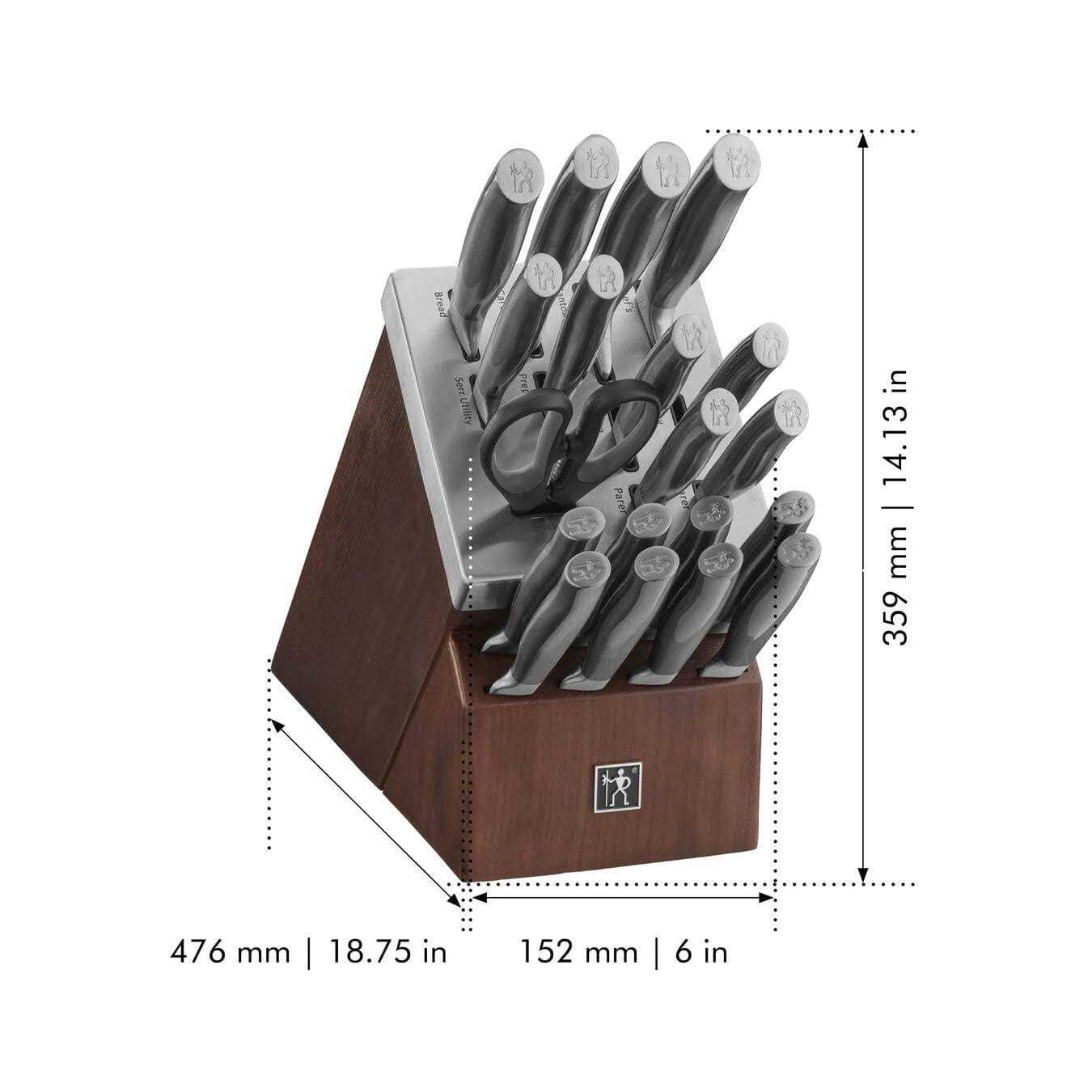 Henckels Graphite 20-Piece Self-Sharpening Knife Block Set