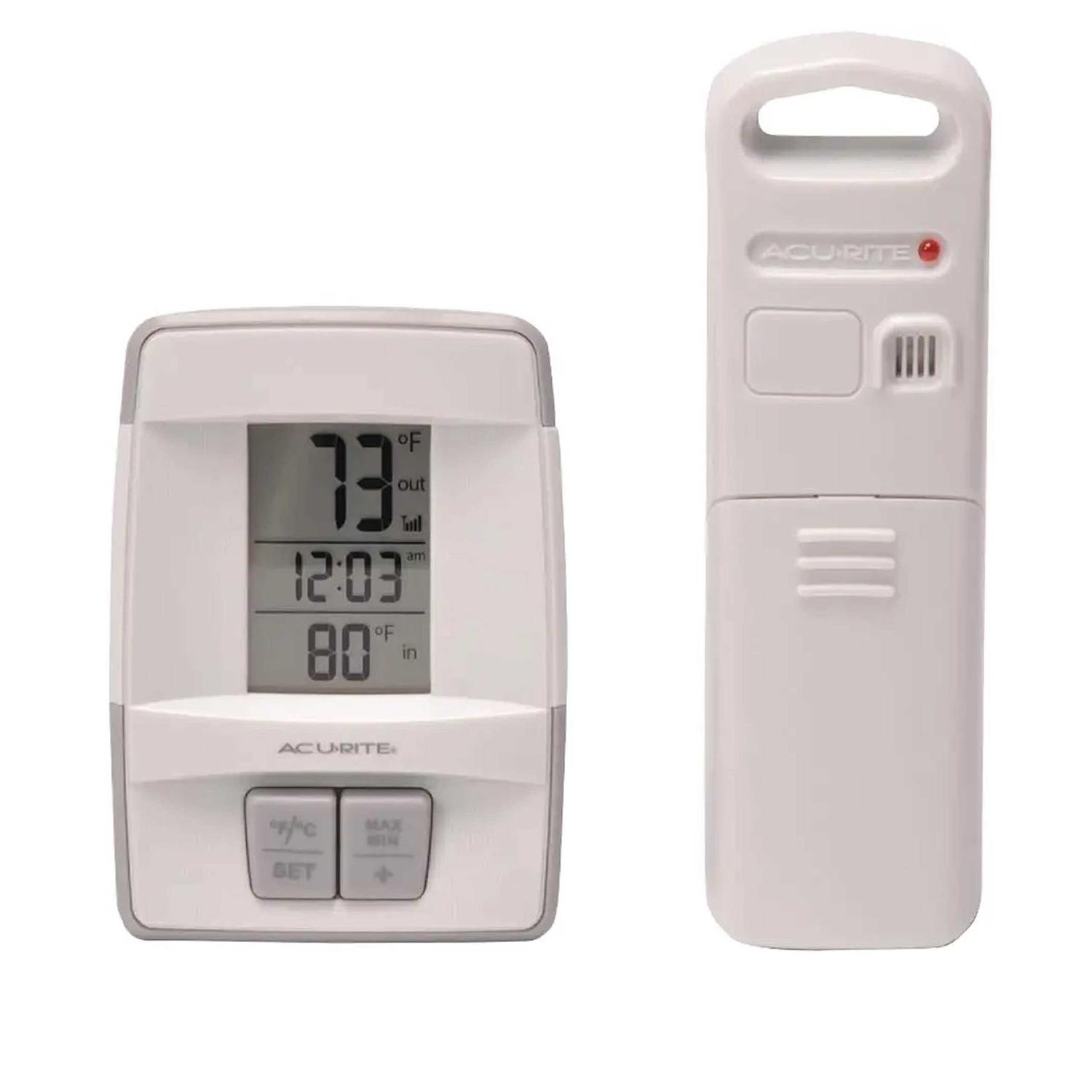 Acurite Wireless Indoor & Outdoor Digital Thermometer with Clock