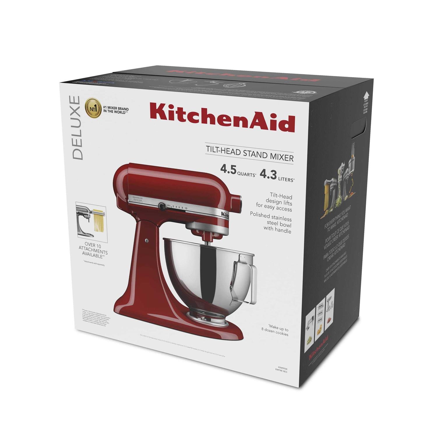 Kitchenaid Deluxe 4.5 Quart Tilt-Head Stand Mixer KSM97ER