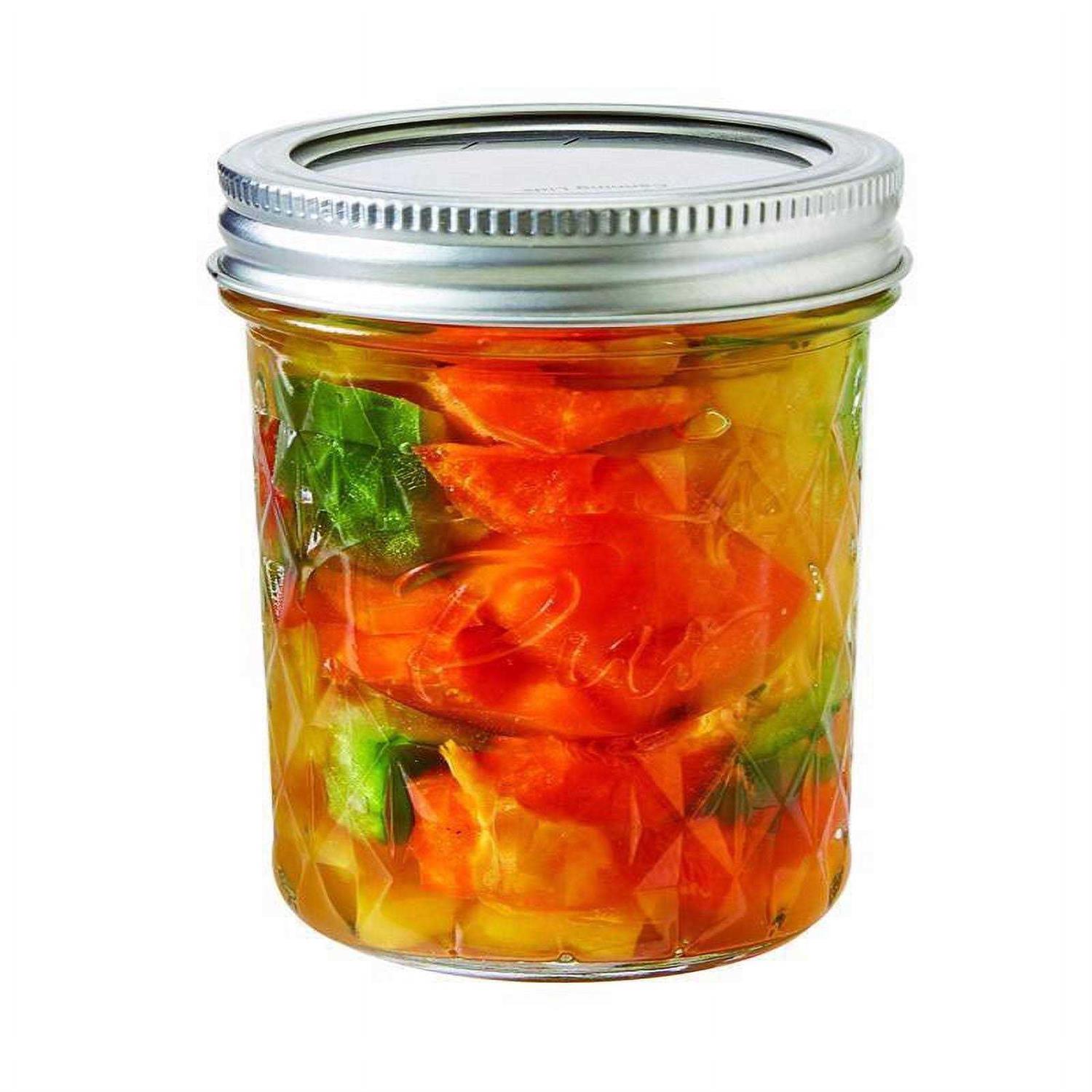 Pur 8 oz Regular Mouth Diamond Mason Jar