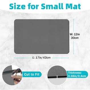 PoYang coffee maker mat for countertops coffee mat absorbent coffee bar mat for kitchen hide stain rubber backed