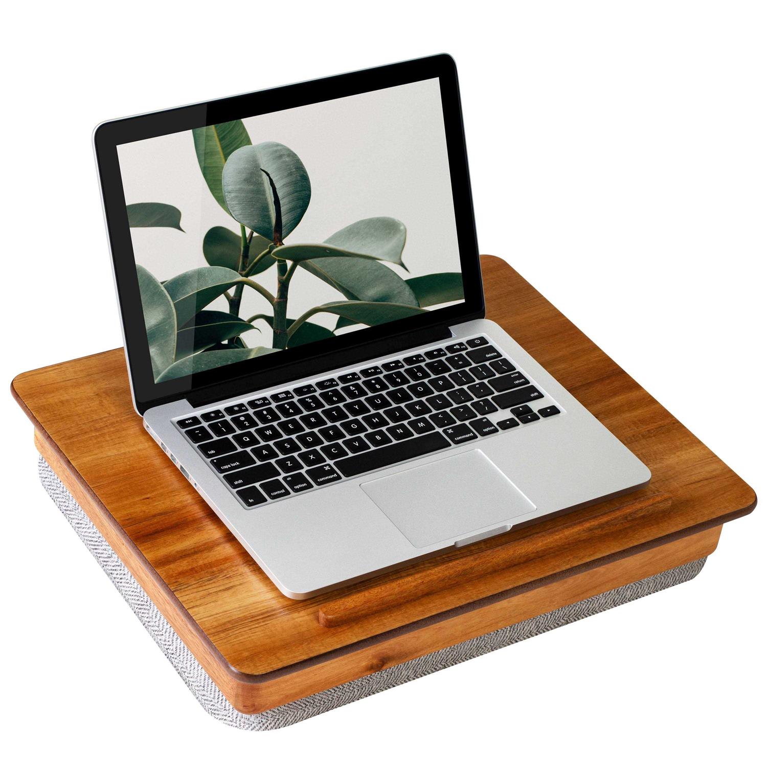 Rossie Home Acacia Wood Easel Lap Desk with Storage