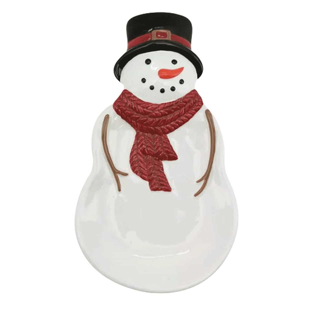 St. Nicholas Square Yuletide Snowman Spoon Rest