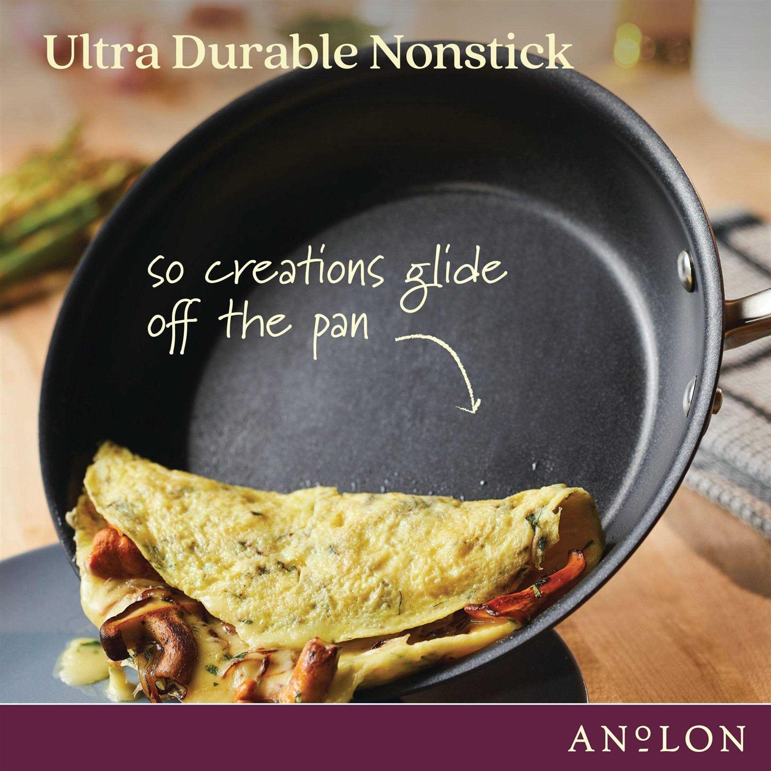Anolon Advanced Home Hard-Anodized Nonstick Skillet Set