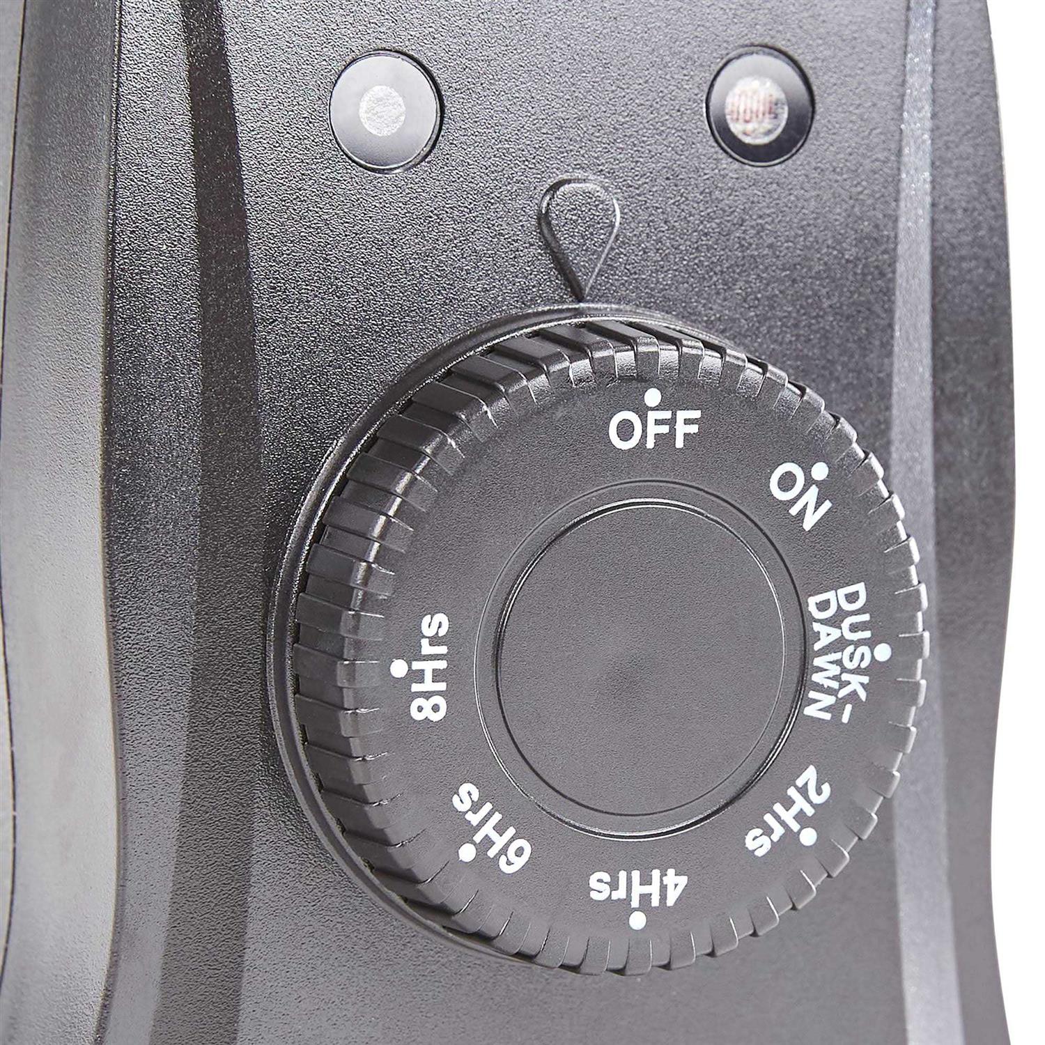 Utilitech 2 Outlet Black Plug-in Countdown Lighting Timer LTS-T5U