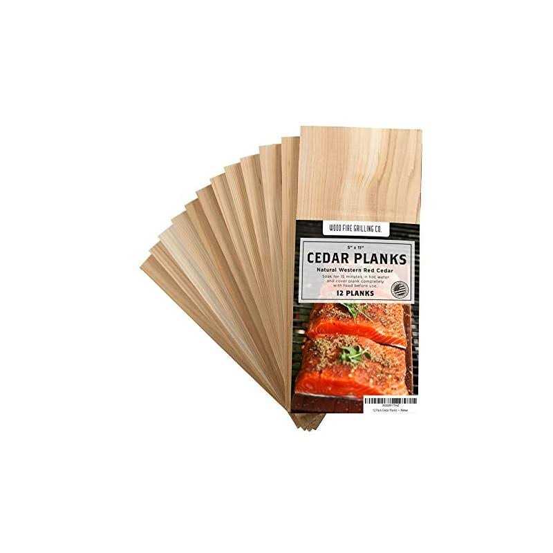 Wood Fire Grilling Co Cedar Planks for Grilling Salmon and More