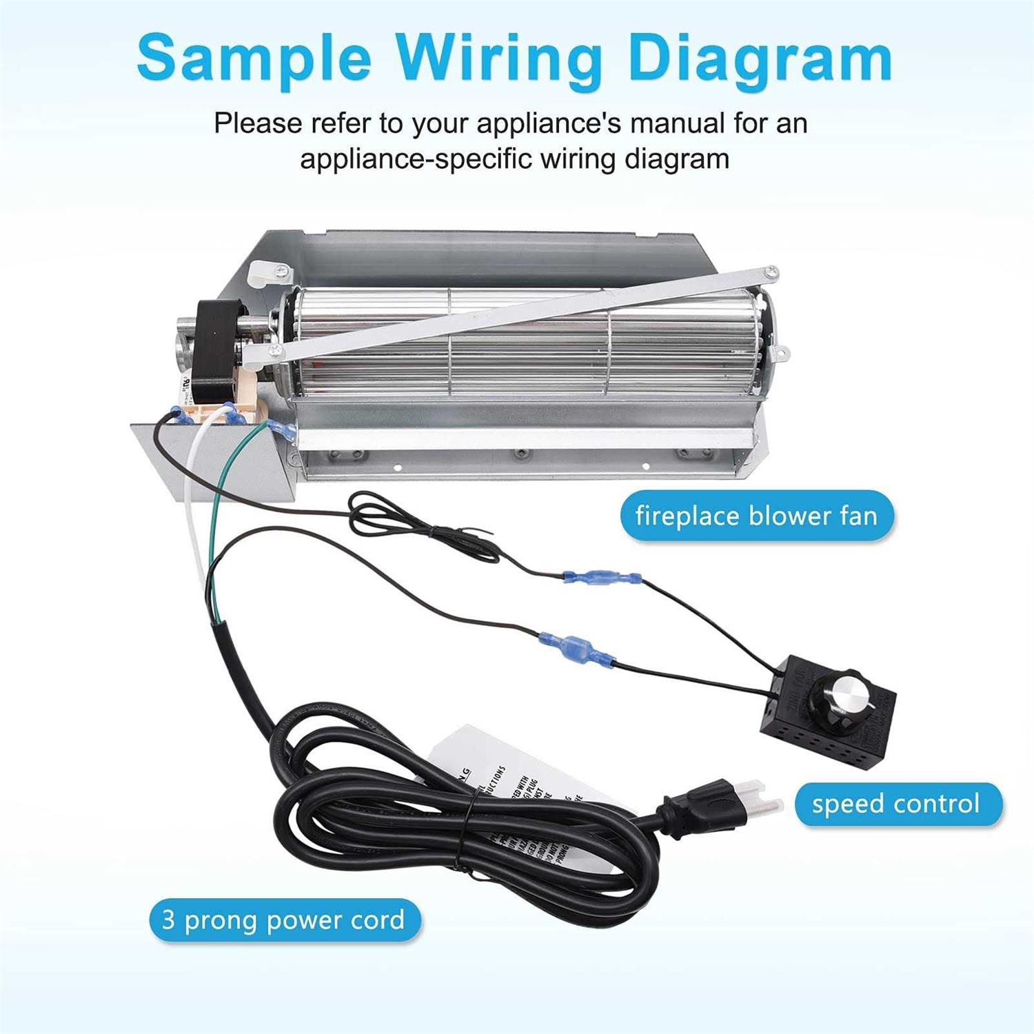 Fbk-200 Fireplace Blower Kit for Superior Sldvt-35ne Bc-36 Sldvt-35nm DR-500cmn