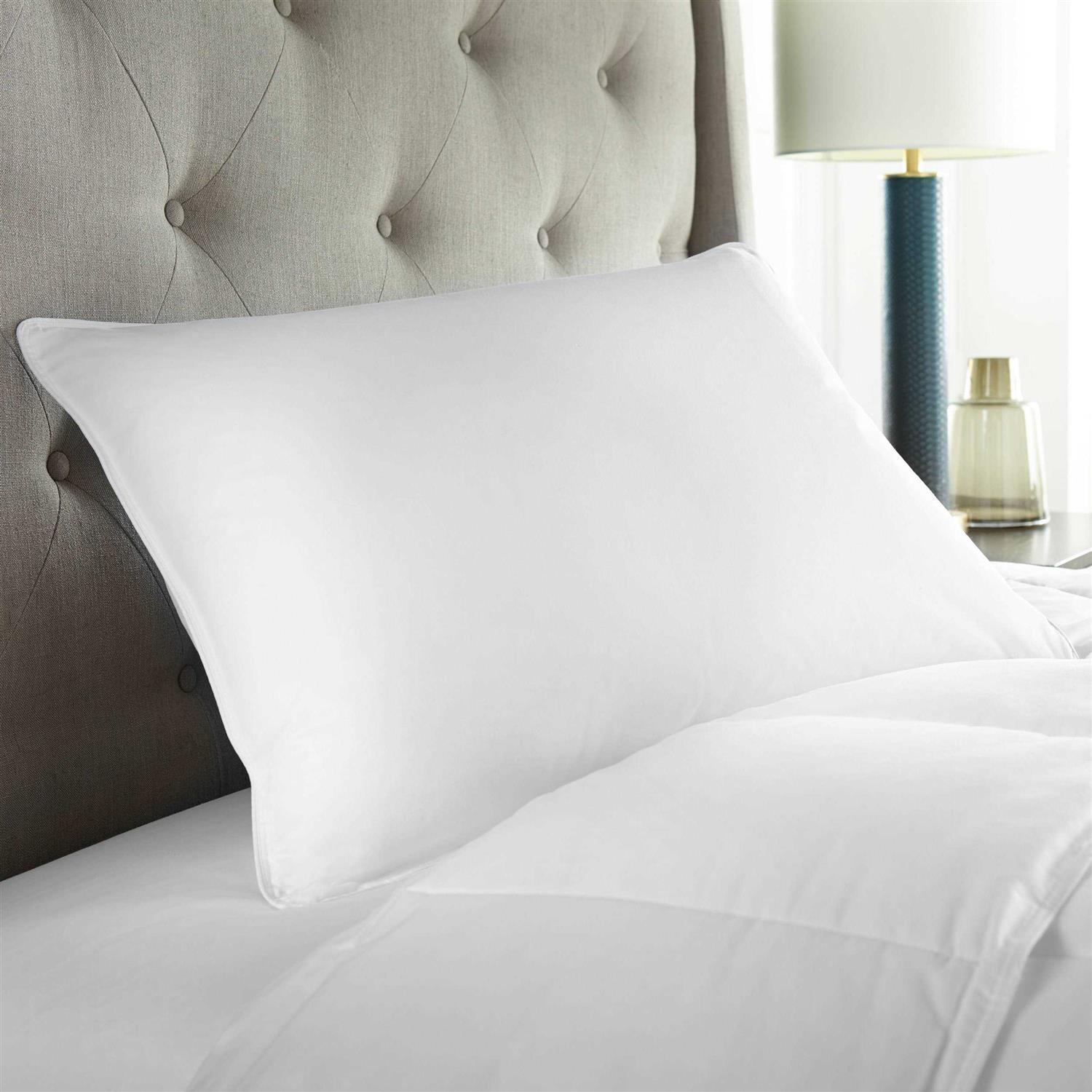 Downlite Soft White Goose Down Hypoallergenic Pillow Perfect for Stomach Sleepers