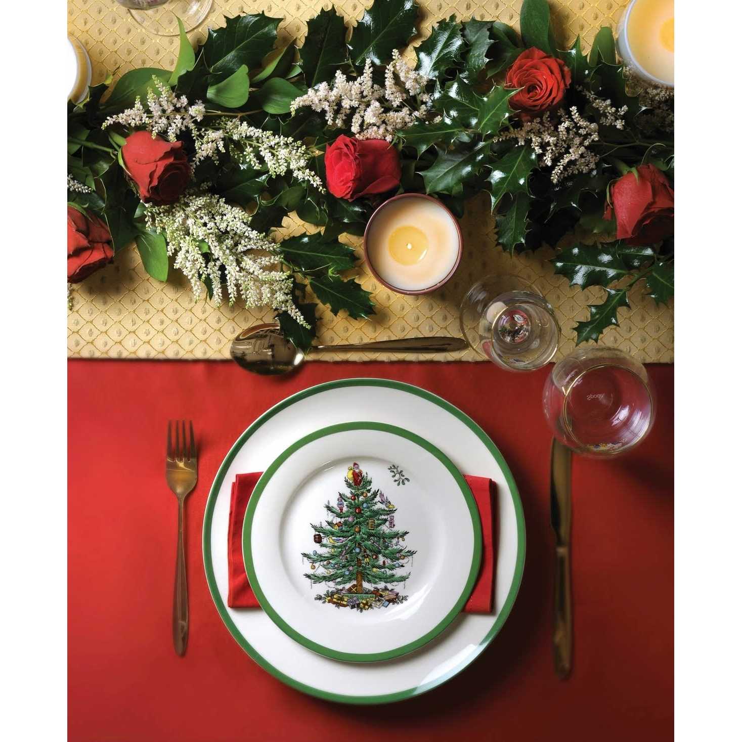 Spode Christmas Tree 12-Piece Dinnerware Set