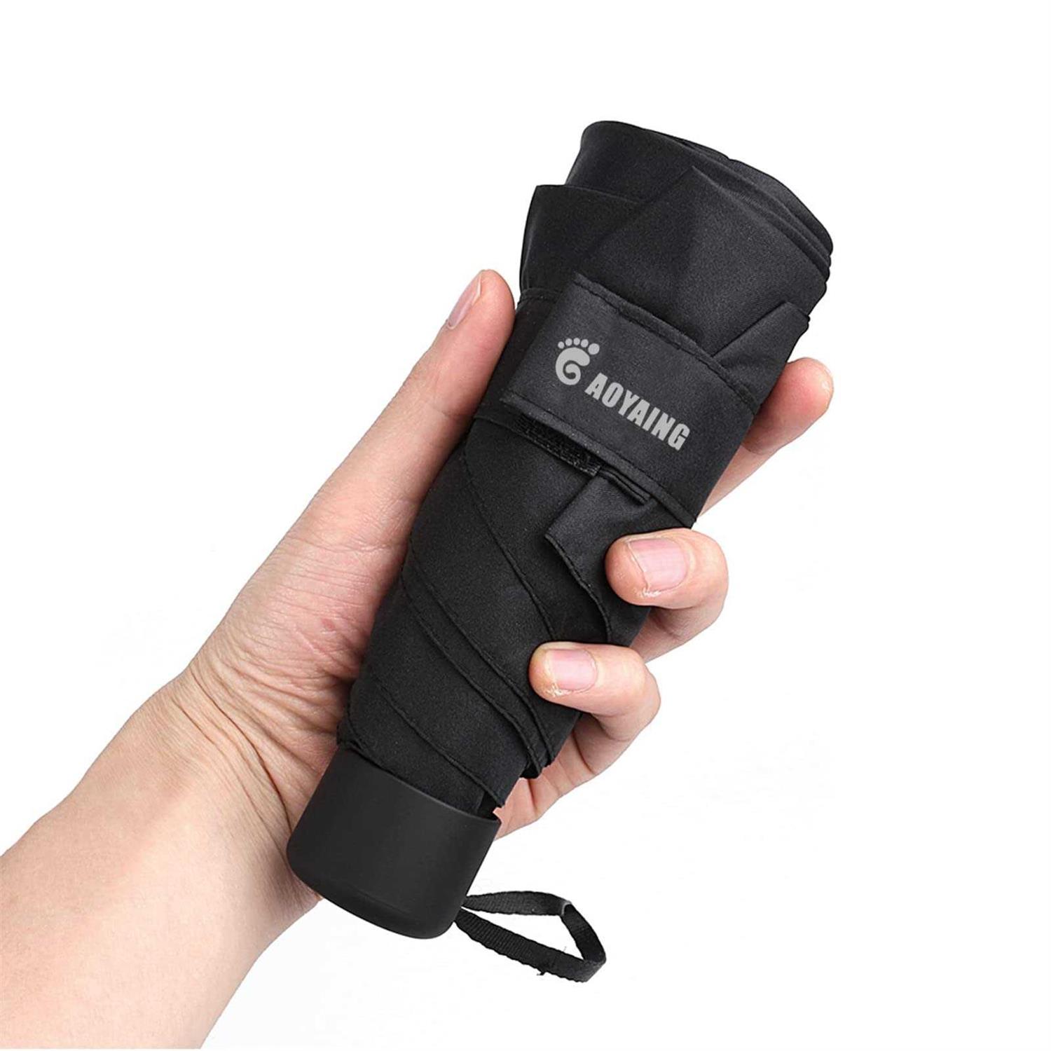 GAOYAING Upgraded Compact Travel Umbrella Sun&Rain Lightweight Small And Compact Suit for Pocket Purple