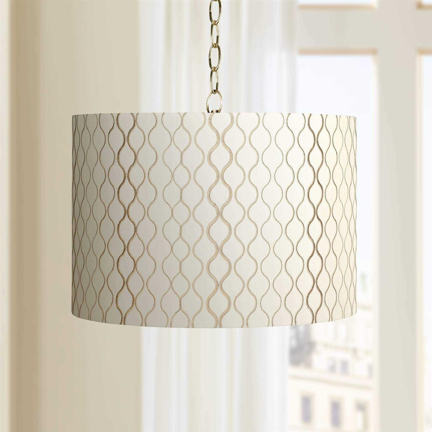 Springcrest Embroidered Hourglass Lamp Shade