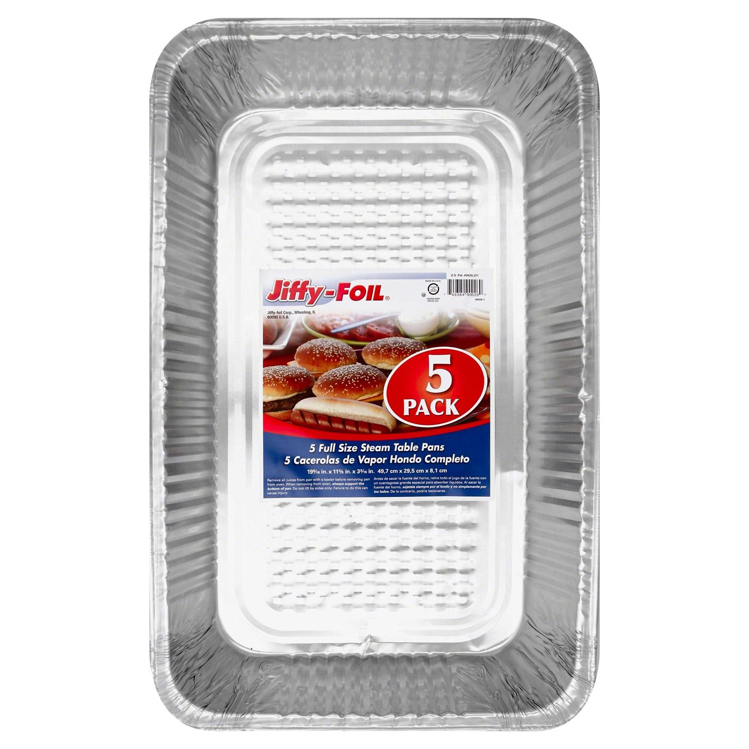Jiffy Foil Steam Table Pans