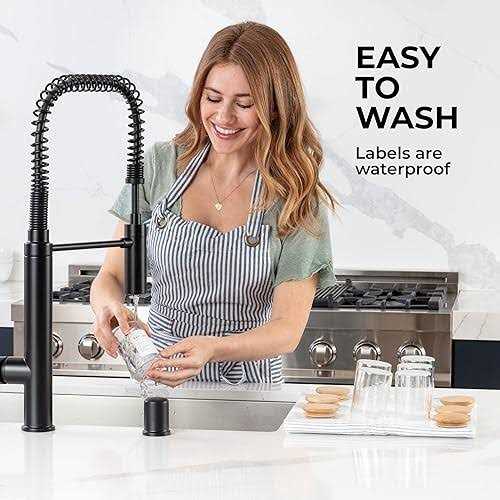 Bloomondo Empty Spice Jars with Label Pack. Small 6oz Spice Storage Bottles with 112 Printed Spice Stickers and 48