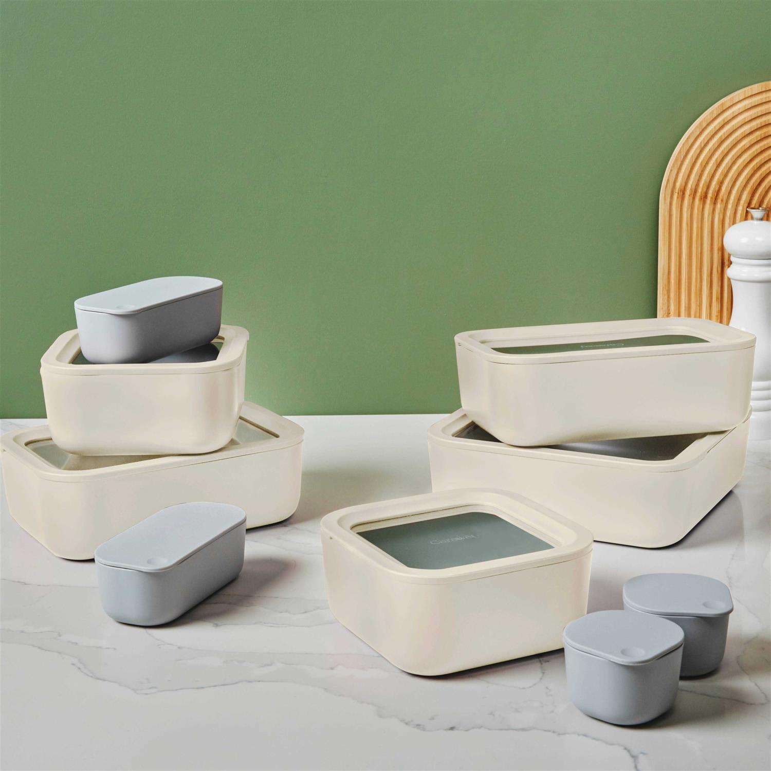 Caraway 14 Piece Glass Food Storage Set