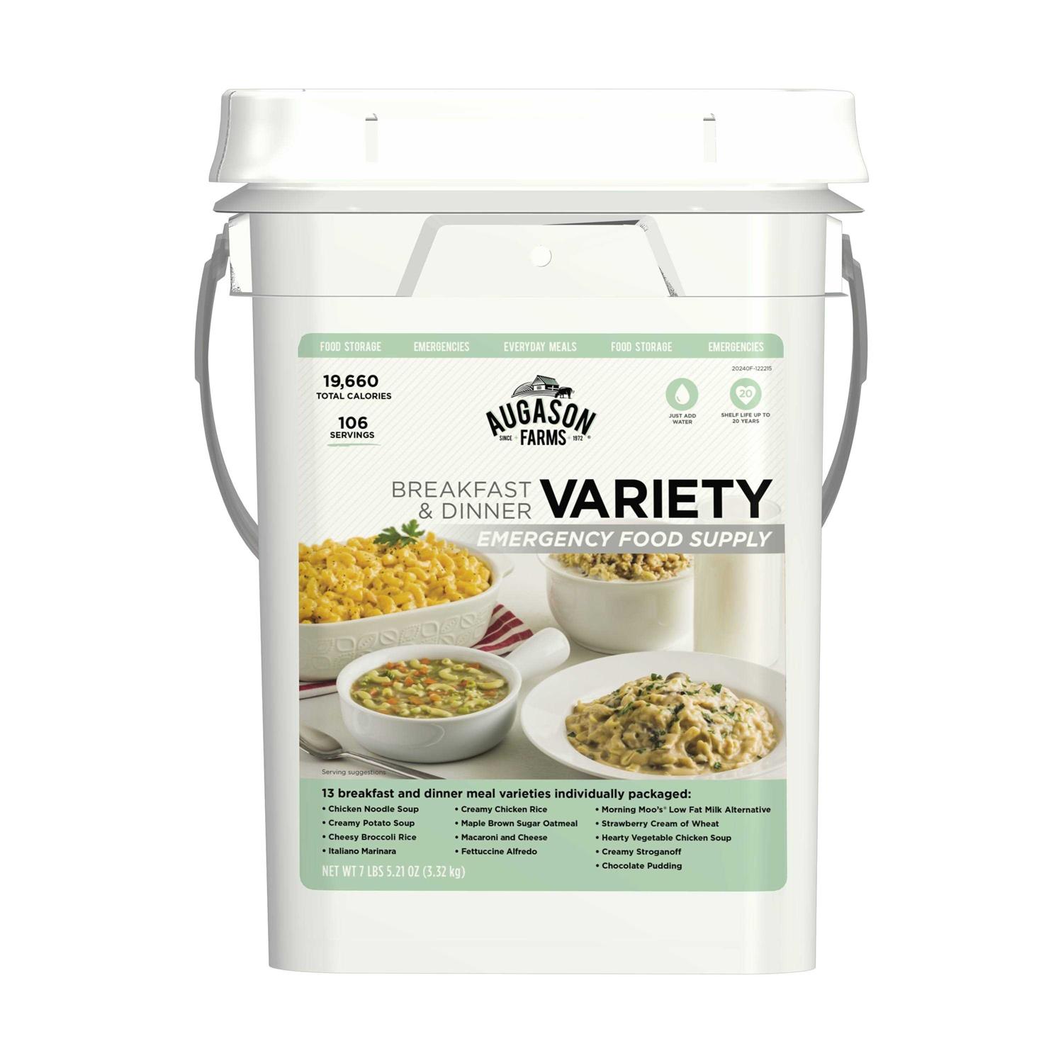 Augason Farms Breakfast & Dinner Variety Emergency Food Supply