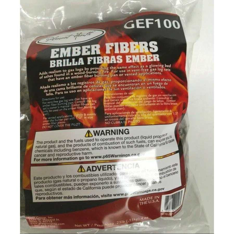 Pleasant Hearth Glowing Ember Fiber GEF100