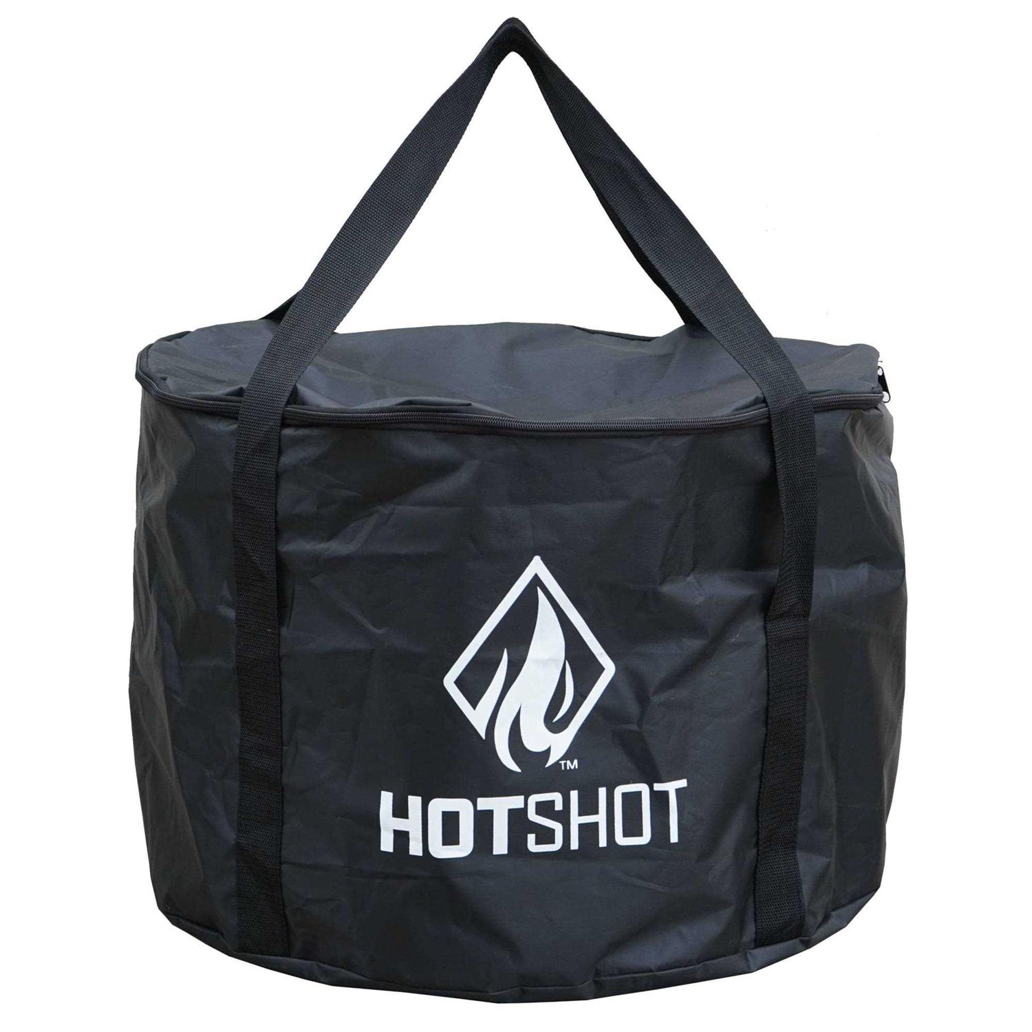 Hotshot 19.5in Portable Smokeless Wood Burning Fire Pit with Carry Bag