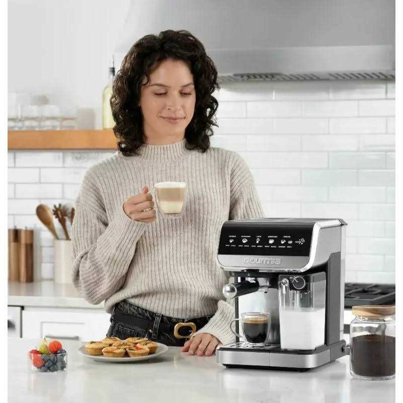 Gourmia Espresso Cappuccino Latte & Americano Maker with Automatic Frothing