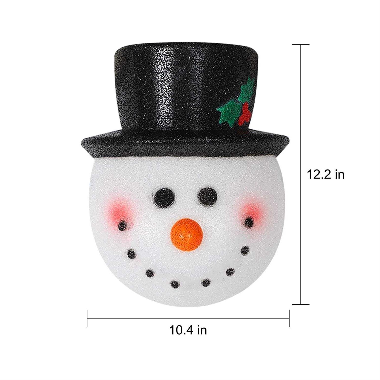 MorTime Set of 2 Christmas Snowman Lampshade for Corridor Wall Lamp Decoration Outside Xmas Lamp Shade Holiday Decor