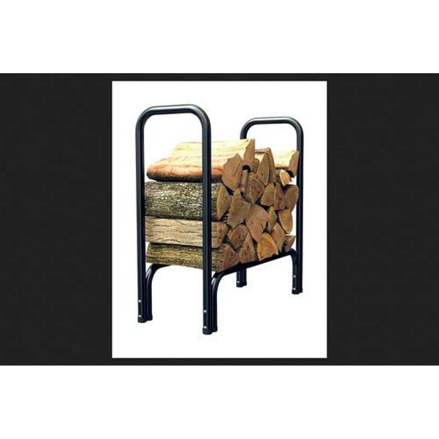 Panacea Log Rack Black Powder Coated Steel