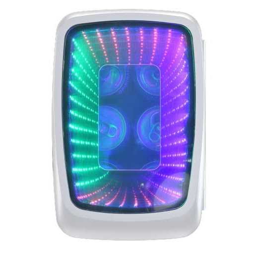 Frigidaire 6 Can Mini Retro Led Light Up Beverage Fridge