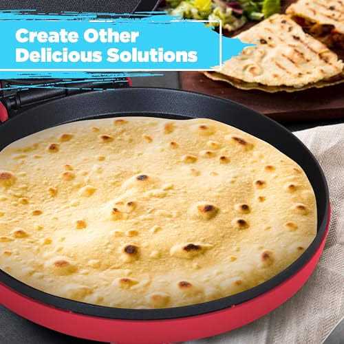 Courant Pizza Maker 12 Inch Pizzas Machine Newly improved Cool-touch Handle Non-stick plates Pizza Oven & Calzone Maker
