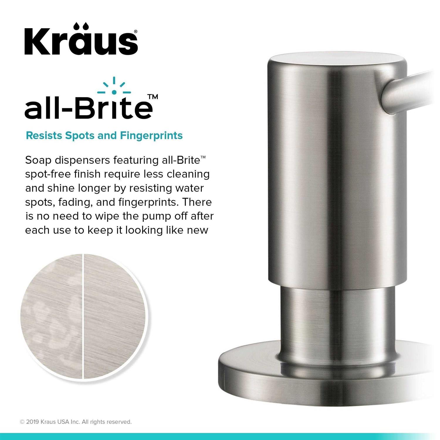 Kraus Kitchen Soap and Lotion Dispenser KSD-43SS