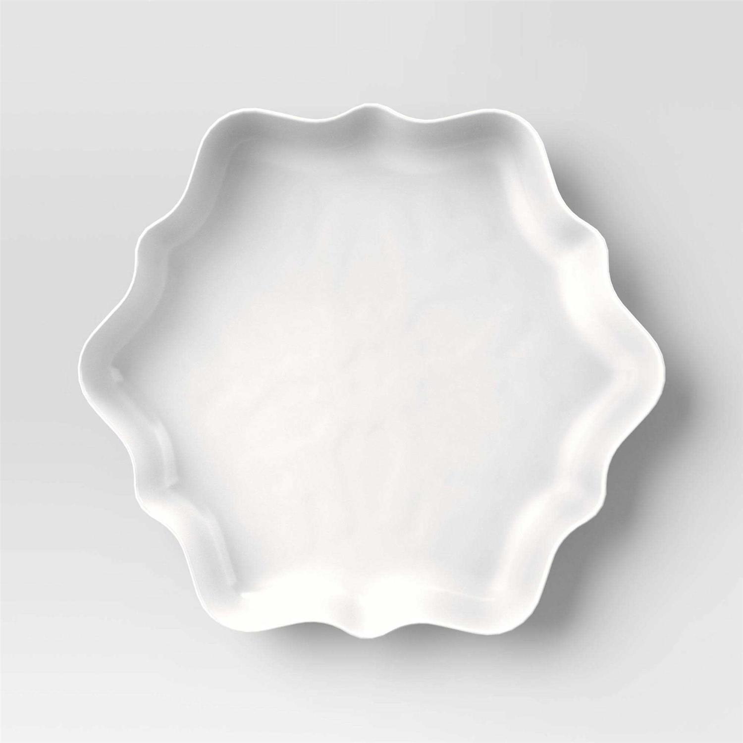 Wondershop 10.92×12 Christmas Snowflake Serving Plate