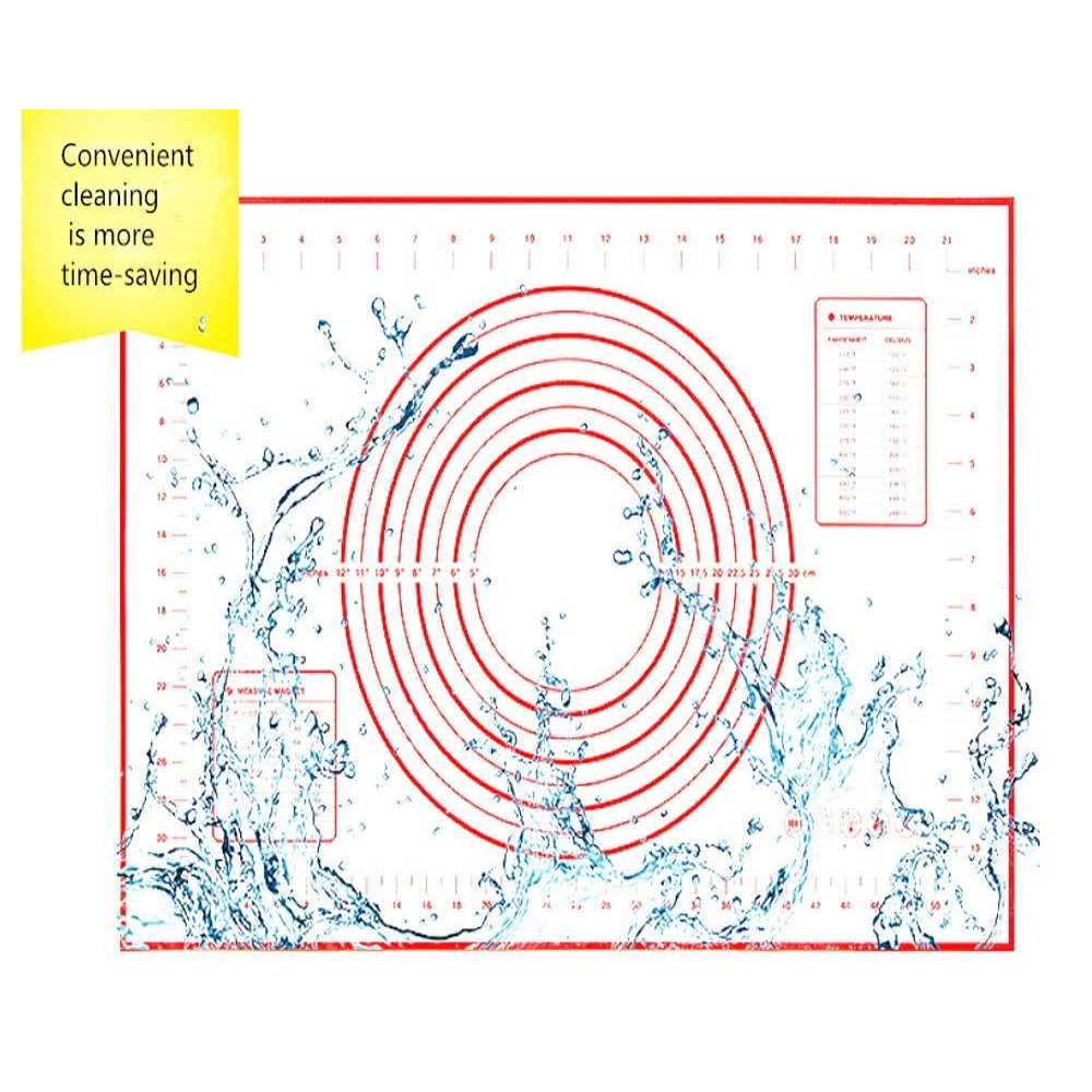 AMUZHI Rolling Pin nonstick and Silicone Baking Pastry Mat combo kit