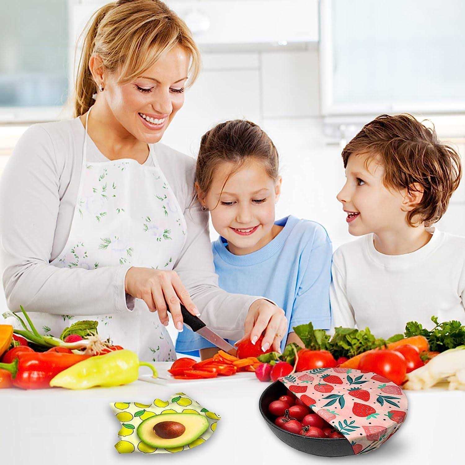 PICcircuit Reusable Beeswax Wrap 9 Pack Eco-Friendly Beeswax Wraps For Food