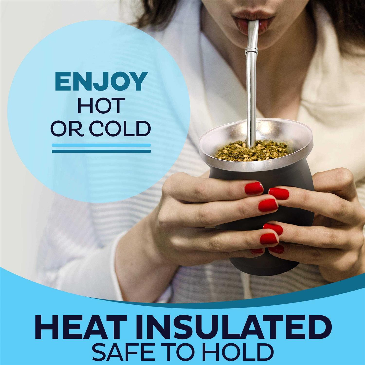 Norte Group Upgraded Yerba Mate Natural Gourd/tea Cup Set