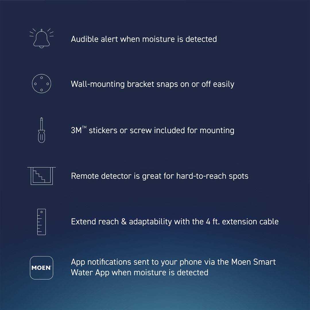 Moen 920-006 Flo Smart Detector 6-Foot Leak Sensing Cable