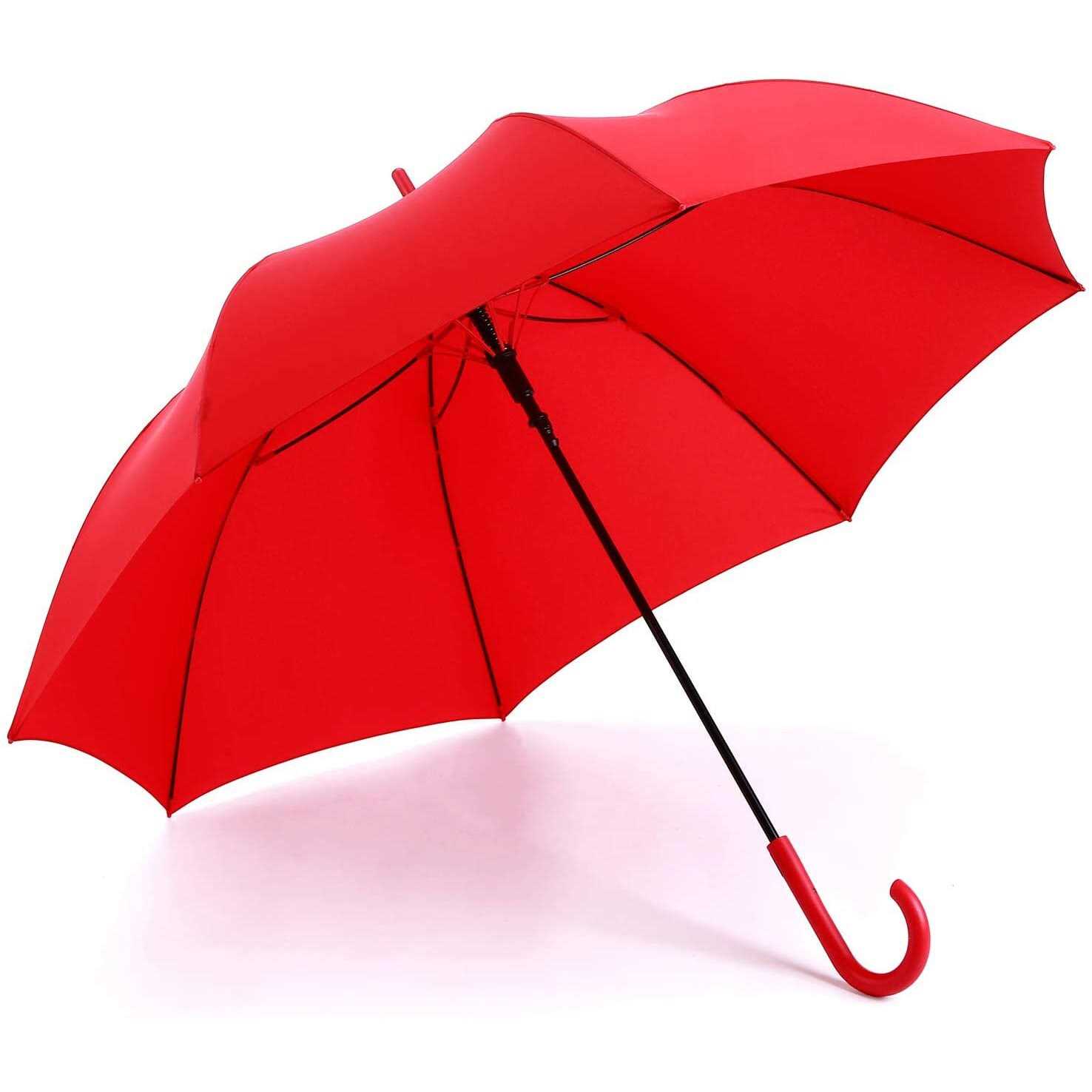 RUMBRELLA UV Stick Umbrella Auto Open UPF 50+ with J Hook Handle 51IN