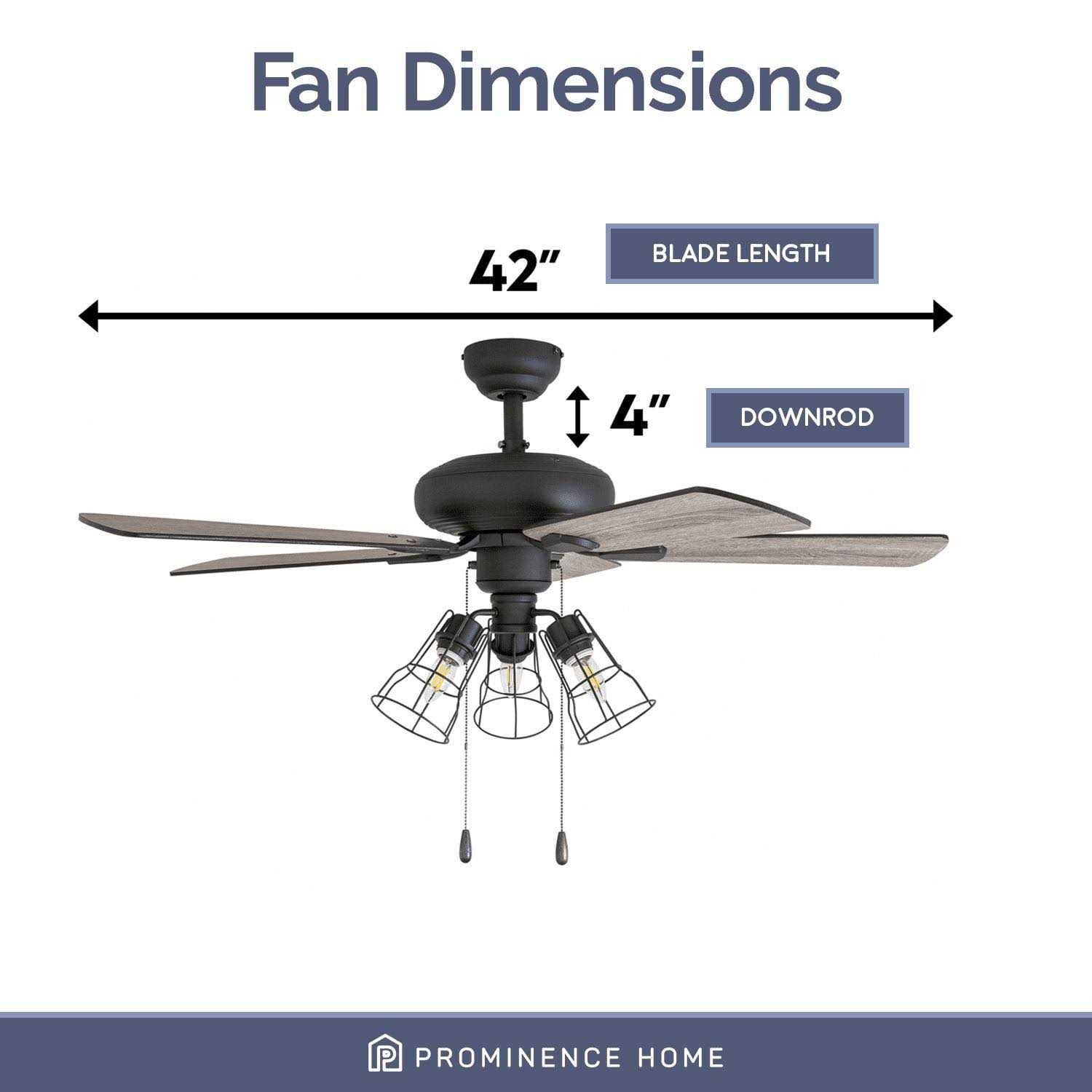 42 Prominence Home Madison County Ceiling Fan 50588-40