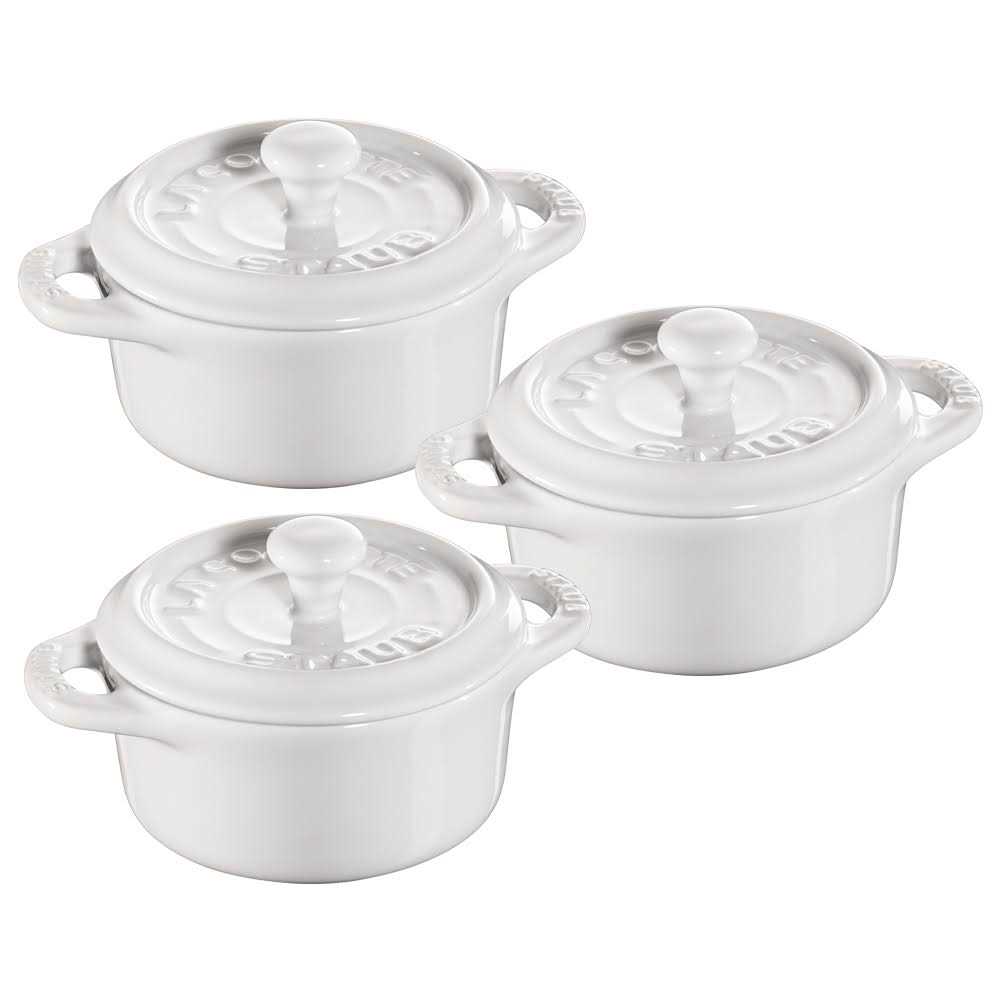 Staub 3-Piece Mini Round Cocotte Set