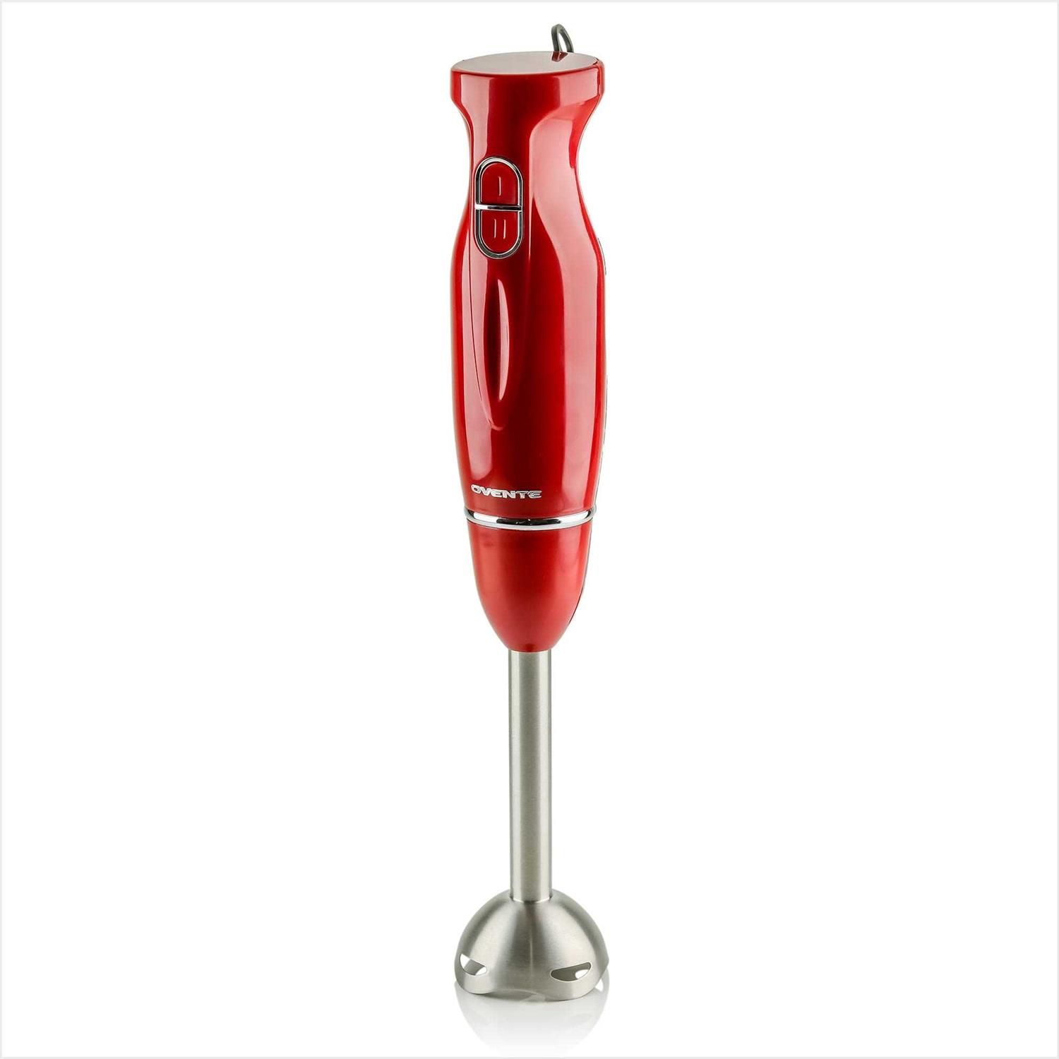 Ovente Immersion Blender Stainless Steel Blades 300W Hand Mixer