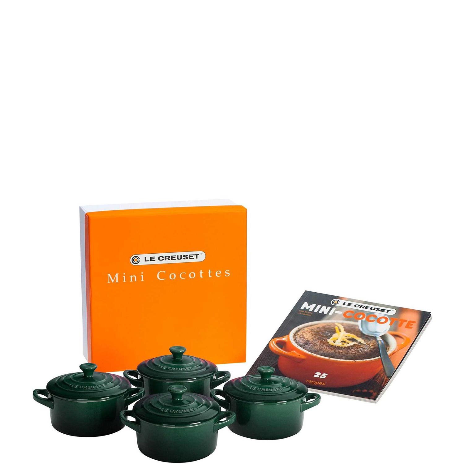 Le Creuset Cocottes Set of 4 with Mini Cookbook