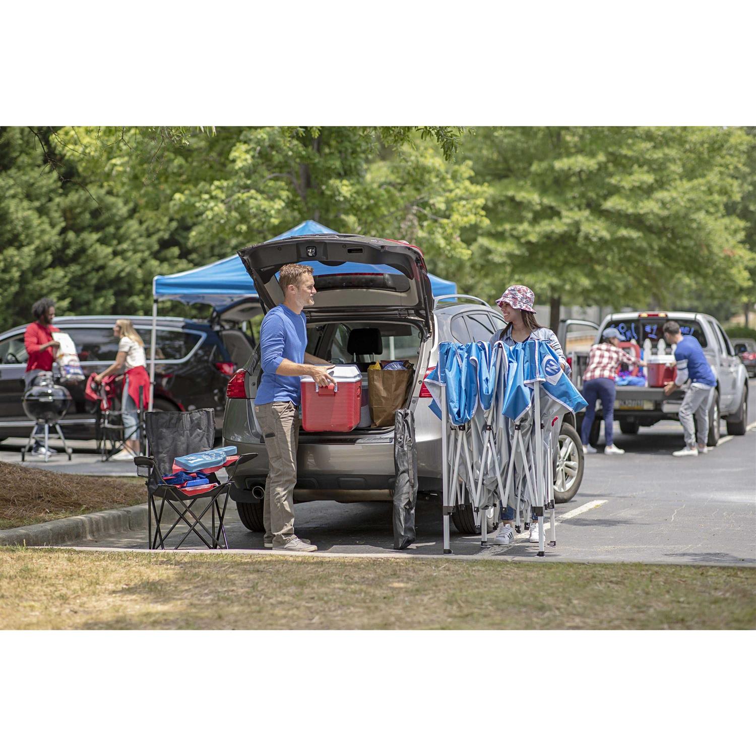 Z-Shade 10-ft x 10-ft Square White Pop-Up Canopy