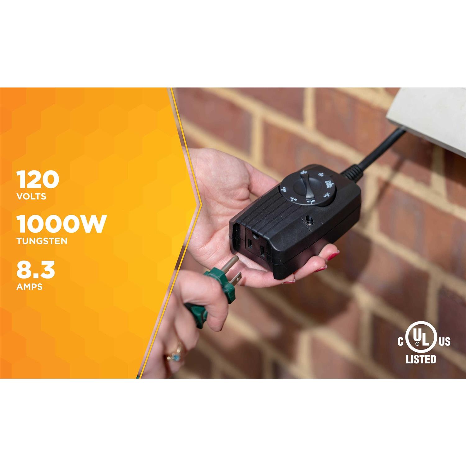 Woods 2001 Outdoor Mechanical Timer with Photocell