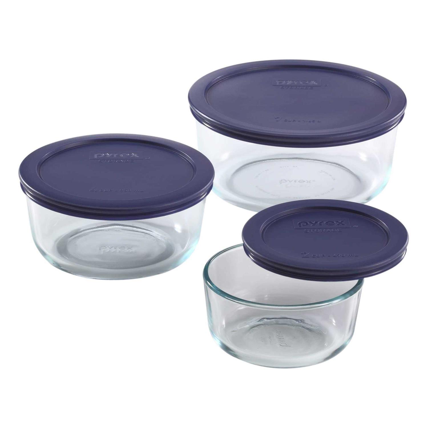 Pyrex Storage 6 Piece Round Set