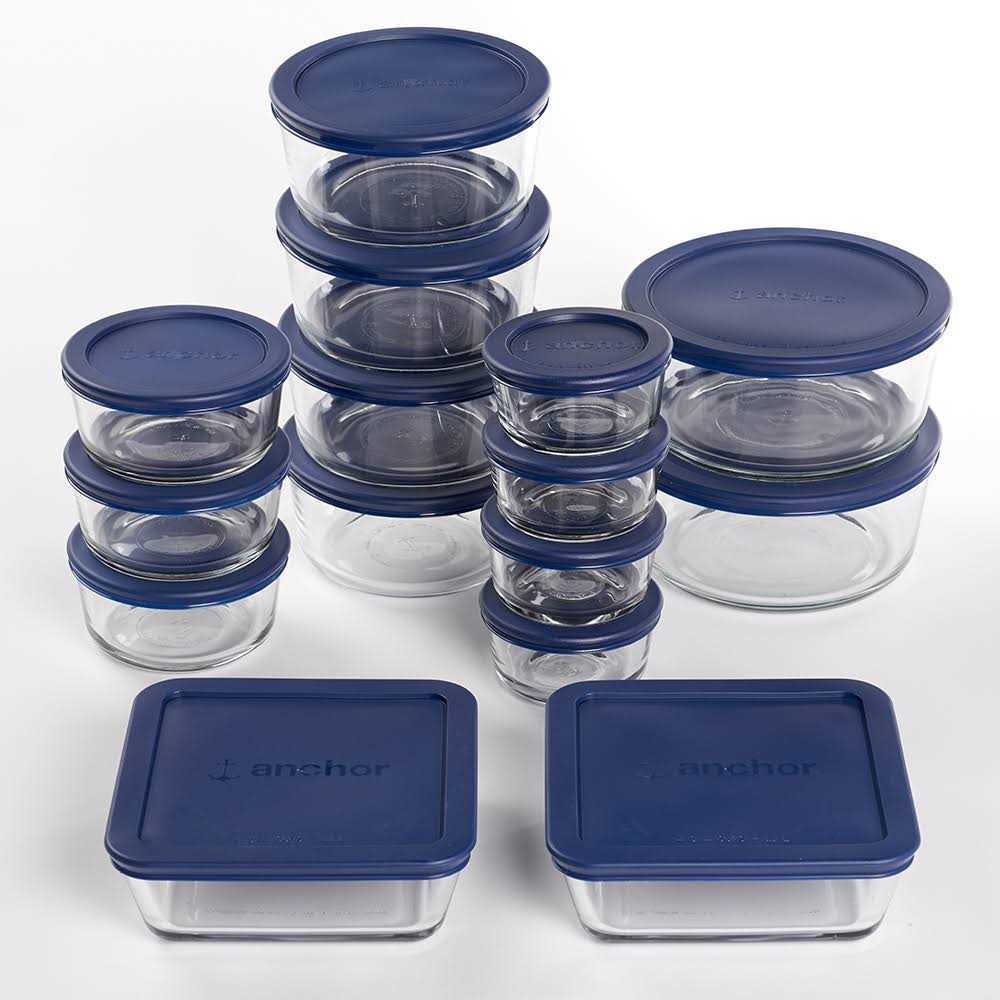 Anchor Hocking Glass Storage Set