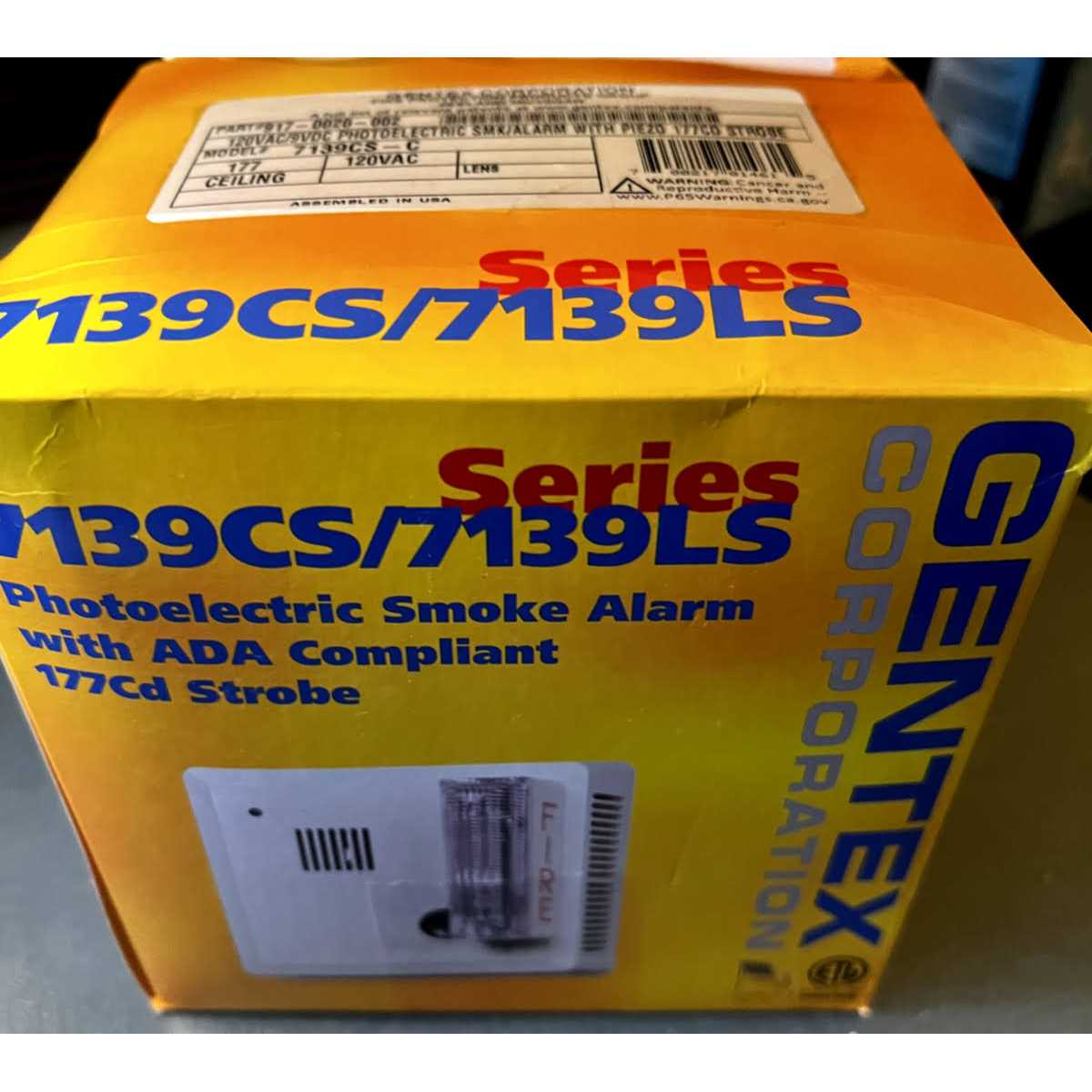 Gentex 7139CSC Smoke Alarm 7139CS-C