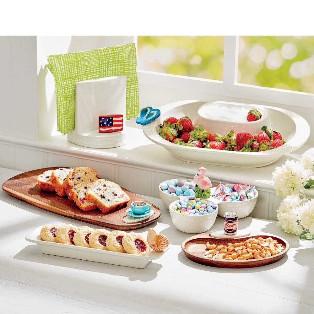 Nora Fleming Pinstripes Cracker Tray