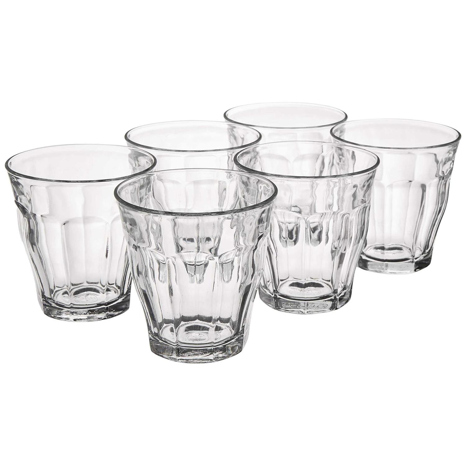 Duralex Picardie 8-3/4-Ounce Clear Tumbler, Set of 6
