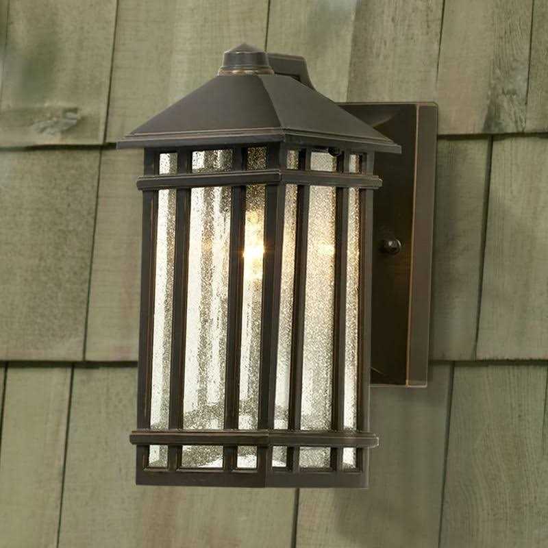 Kathy Ireland J du J Sierra Craftsman 10×22 High Bronze Outdoor Wall Light