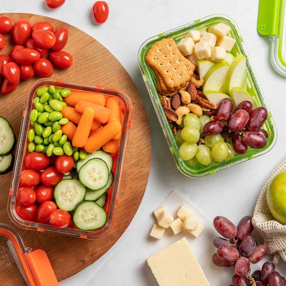 Ello Duraglass Glass Food Storage Meal Prep Containers